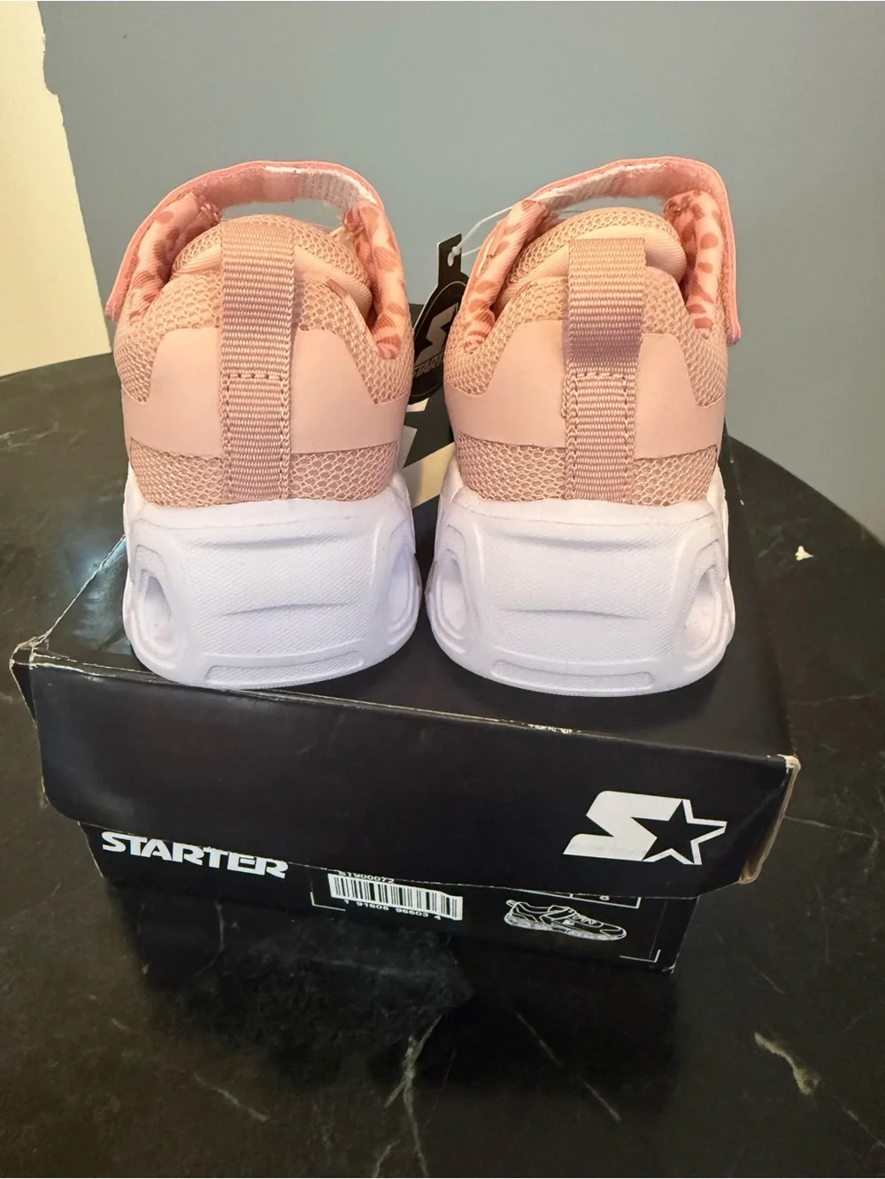 STARTER Kids Peach-Pink Mesh Sneaker with White Sole